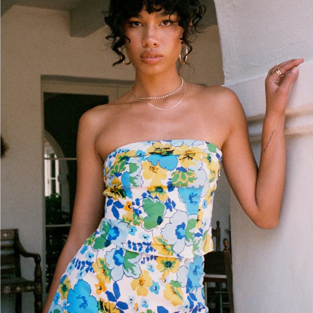 Princess Polly Floral Strapless Skirt Set!